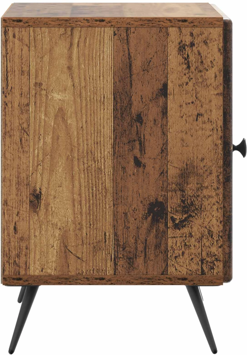 vidaXL Κομοδίνο 2 pcs Παλαιωμένο ξύλο 43 x 34,5 x 50 εκ