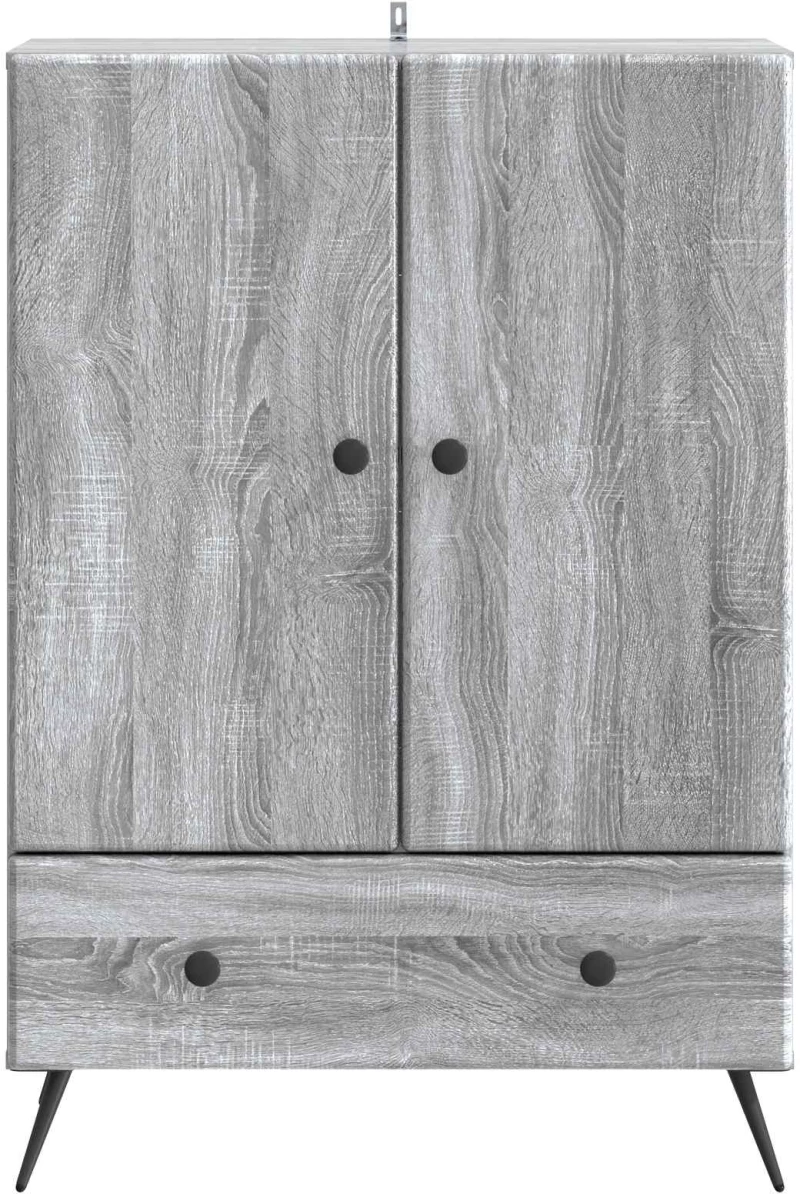 vidaXL Πλαϊνό γραφείο με συρτάρι Γκρι Sonoma 66 x 34,5 x 95 εκ.