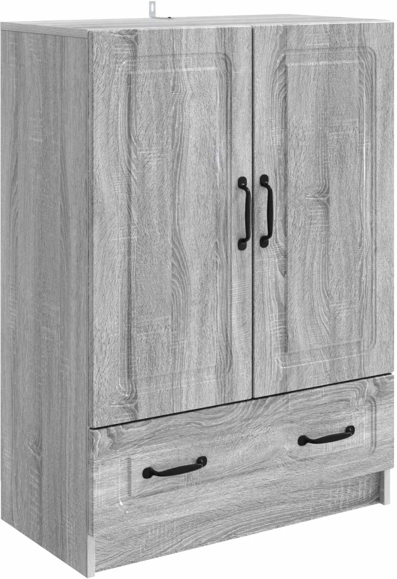vidaXL Πλαϊνό γραφείο με συρτάρι Γκρι Sonoma 66 x 34,5 x 92 εκ.