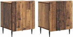 vidaXL Κομοδίνο 2 pcs Παλαιωμένο ξύλο 43 x 34,5 x 52 εκ