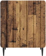 vidaXL Κομοδίνο 2 pcs Παλαιωμένο ξύλο 43 x 34,5 x 52 εκ