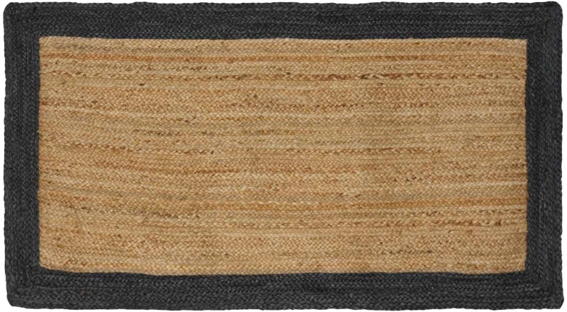 vidaXL Χαλιά χώρου Σκούρο Γκρι 80 x 150 cm Γιούτα