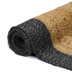 vidaXL Χαλιά χώρου Σκούρο Γκρι 80 x 200 cm Γιούτα