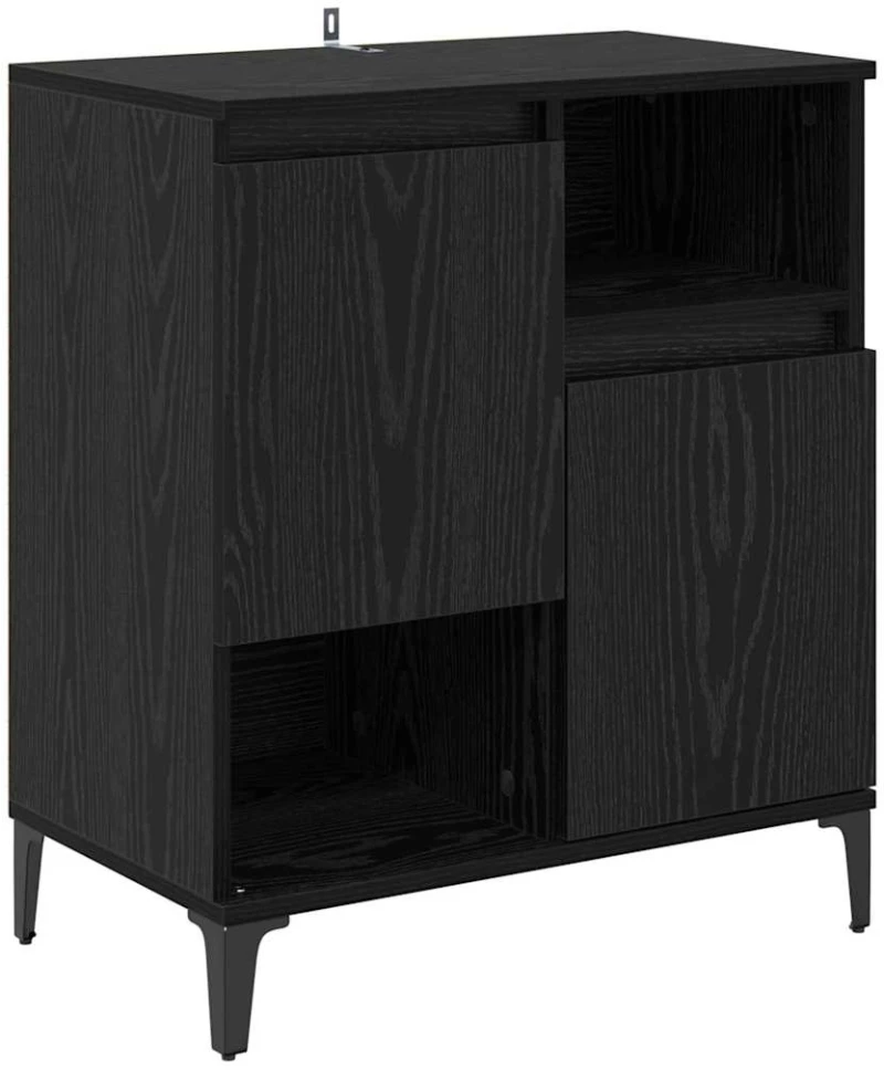 vidaXL Πλαϊνό γραφείο Μαύρη Οξυά 60 x 35 x 70 cm Επεξεργασμένο ξύλο