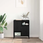 vidaXL Πλαϊνό γραφείο Μαύρη Οξυά 60 x 35 x 70 cm Επεξεργασμένο ξύλο