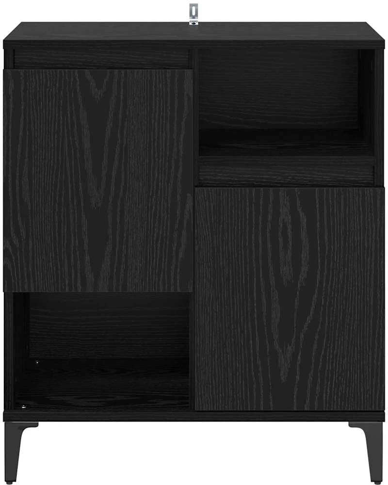 vidaXL Πλαϊνό γραφείο Μαύρη Οξυά 60 x 35 x 70 cm Επεξεργασμένο ξύλο