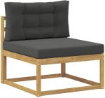 vidaXL Σειρά Καναπέ Εξωτερικού 4 pcs Άσπρο και Ανθρακί Πολυεστέρας