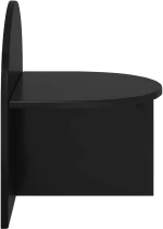 vidaXL Κομοδίνο 2 pcs Μαύρη Δρυς 40 x 35,5 x 45,5 εκ.