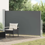 vidaXL Ανακλινόμενος Πλευρικός Απλώστρα Ανθρακί 300 x 180 cm