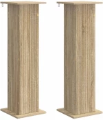 vidaXL Βάση φυτών 2 pcs Sonoma Δρυς 30,5 x 30 x 100,5 εκ