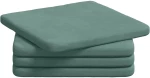 vidaXL Μαξιλάρια καθισμάτων 4 pcs Θαλασσί 40 x 40 x 3 cm Βελούδο