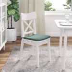 vidaXL Μαξιλάρια καθισμάτων 4 pcs Θαλασσί 40 x 40 x 3 cm Βελούδο