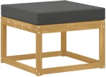 vidaXL Σειρά Καναπέ Εξωτερικού με μαξιλάρι 7 pcs Άσπρο και Ανθρακί