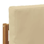 vidaXL Σετ Καναπέ με μαξιλάρι 3 pcs Στερεό Ξύλο Ακακίας