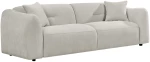 ΚΑΝΑΠΕΣ 3-ΘΕΣΙΟΣ JUNOA HM3333.02 ΕΚΡΟΥ ΥΦΑΣΜΑ 228x89x74Υεκ