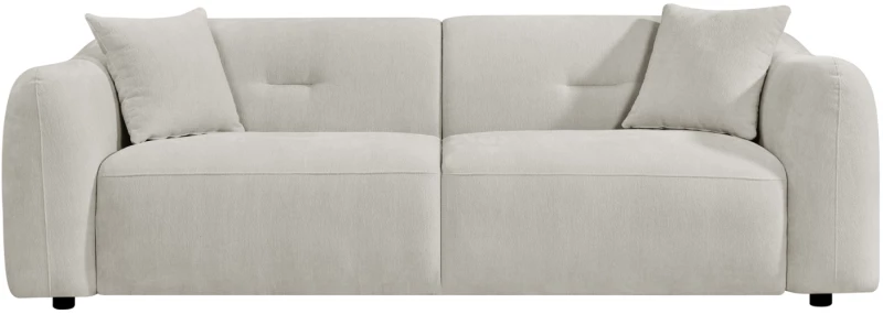 ΚΑΝΑΠΕΣ 3-ΘΕΣΙΟΣ JUNOA HM3333.02 ΕΚΡΟΥ ΥΦΑΣΜΑ 228x89x74Υεκ