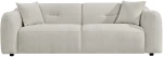 ΚΑΝΑΠΕΣ 3-ΘΕΣΙΟΣ JUNOA HM3333.02 ΕΚΡΟΥ ΥΦΑΣΜΑ 228x89x74Υεκ