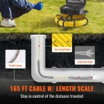 VEVOR Sewer Camera Pipe Inspection Camera 22,9cm 720p Screen Pipe Camera 50,3m