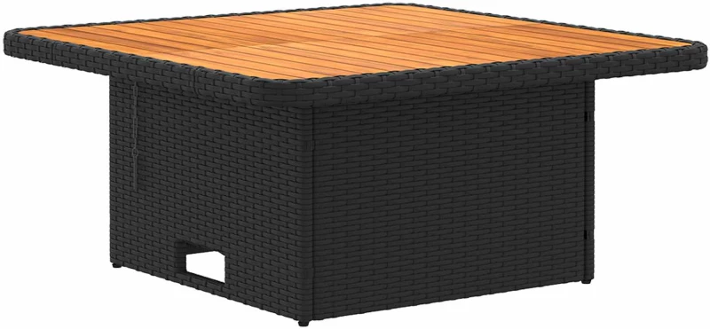 vidaXL Σύνολα επίπλων με μαξιλάρι 8 pcs Μαύρο Ράτα PE