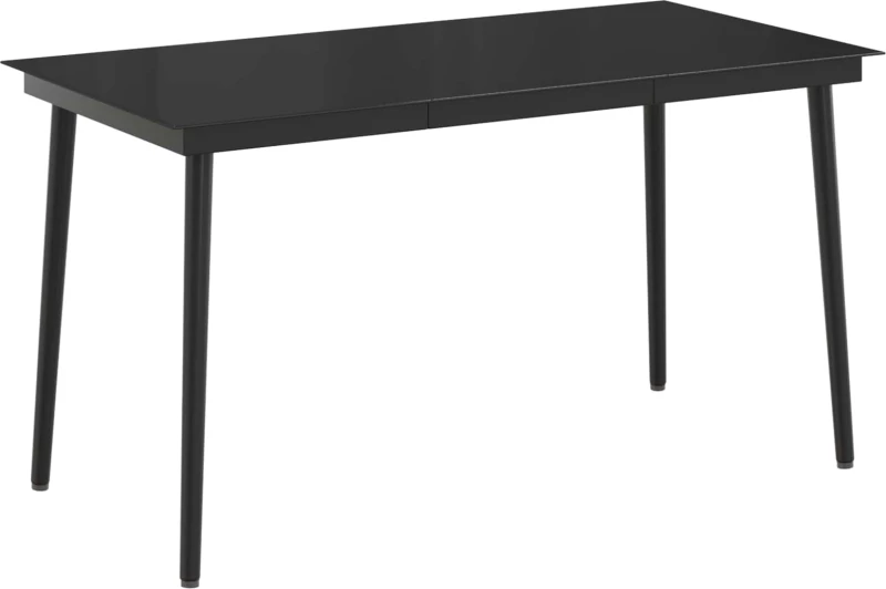 vidaXL Σετ Τραπέζι Καναπέ με μαξιλάρι 7 pcs Μαύρο και Κρεμ Λευκό