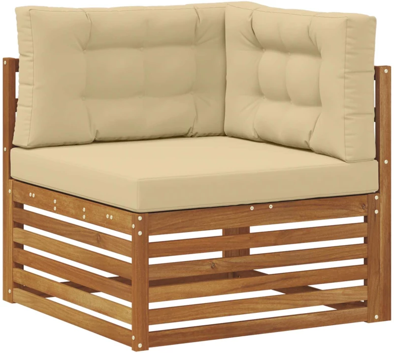 vidaXL Σετ Καναπέ με μαξιλάρι 10 pcs Στερεό Ξύλο Ακακίας