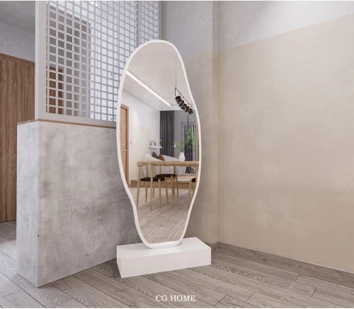 Stewehome Ασύμμετρος καθρέφτης δαπέδου MDF