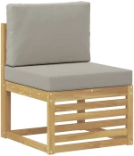vidaXL Σαλονάκι Γωνιακού Καναπέ 7 pcs Λευκό και Ανοιχτό Γκρι