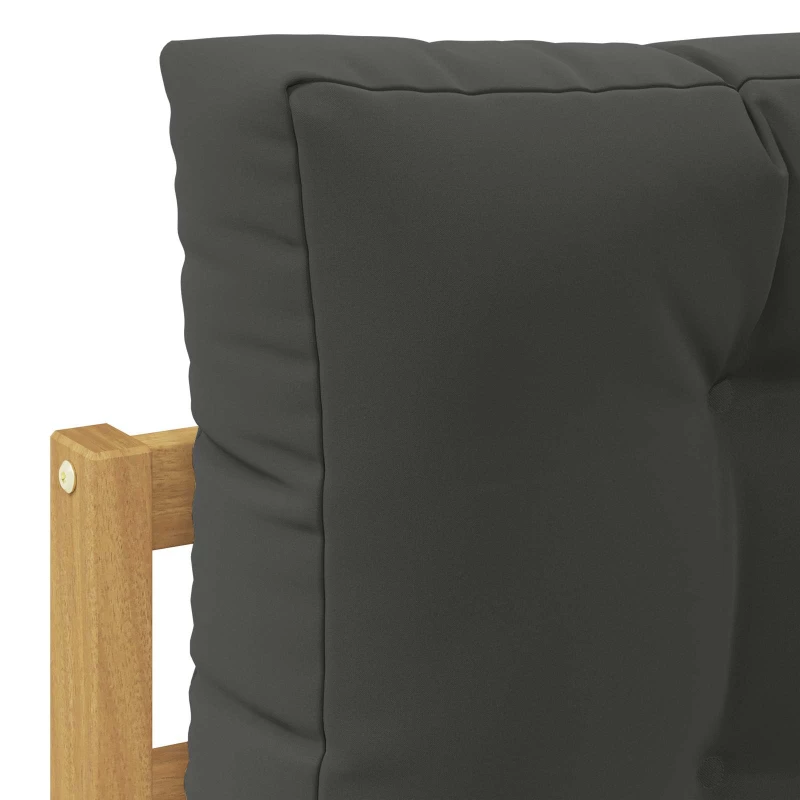 vidaXL Σειρά Καναπέ Εξωτερικού με μαξιλάρι 7 pcs Άσπρο και Ανθρακί