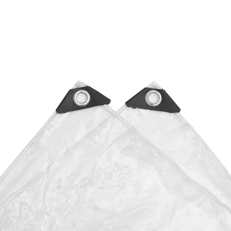 vidaXL Μουσαμάς 350 gsm Διαφανές 6 x 1,5 μ PVC
