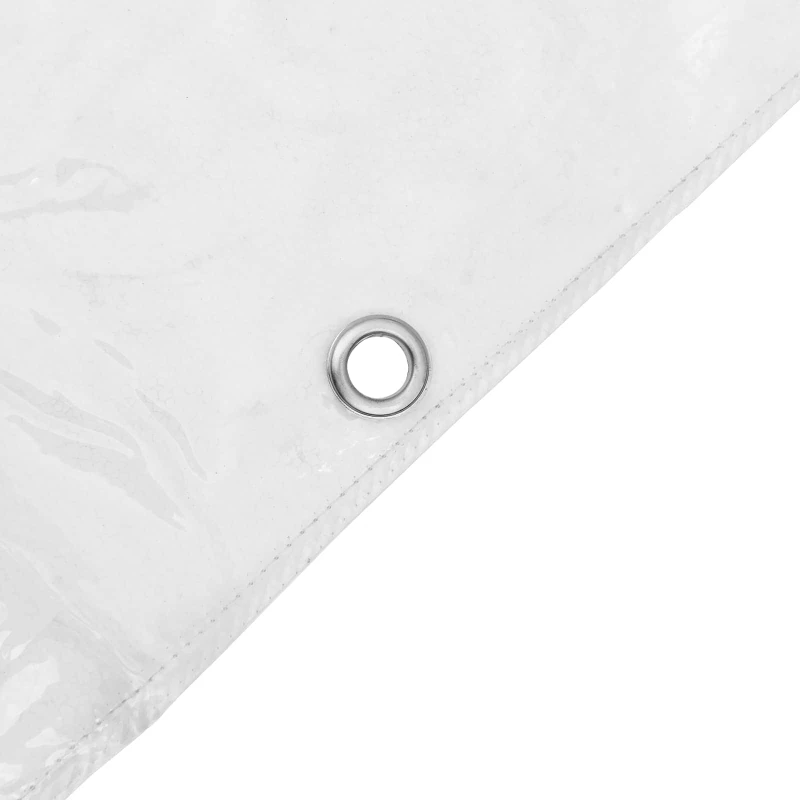vidaXL Μουσαμάς 350 gsm Διαφανές 6 x 1,5 μ PVC