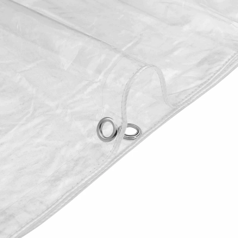 vidaXL Μουσαμάς 350 gsm Διαφανές 6 x 1,5 μ PVC