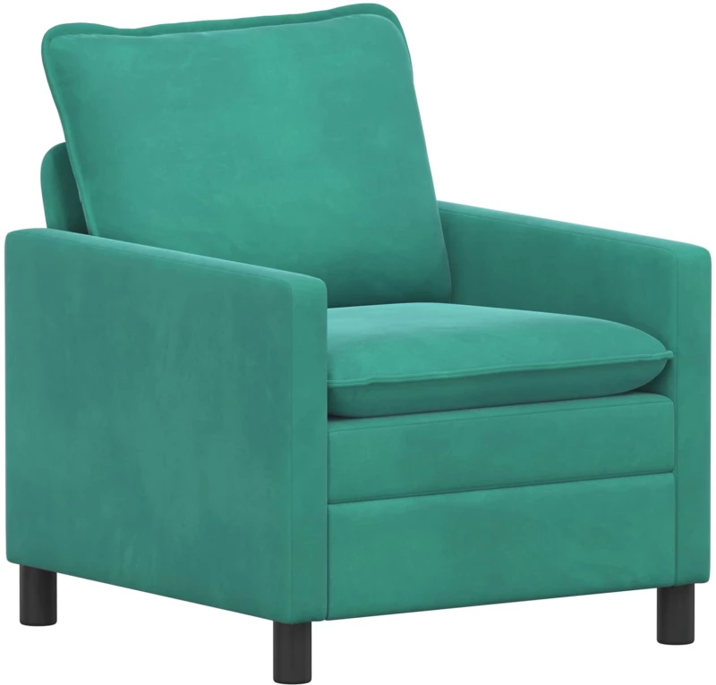 vidaXL Καναπές Τιρκουάζ 76 x 81 x 87,5 εκ Βελούδο