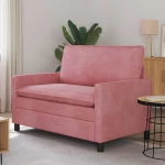 vidaXL Καναπές Ροζ 126 x 81 x 87,5 εκ Βελούδο