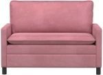 vidaXL Καναπές Ροζ 126 x 81 x 87,5 εκ Βελούδο