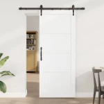 vidaXL Συρόμενη Πόρτα ORKDAL Λευκό 83 x 202 εκ. Μασίφ Ξύλο Πεύκου