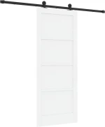 vidaXL Συρόμενη Πόρτα ORKDAL Λευκό 83 x 202 εκ. Μασίφ Ξύλο Πεύκου