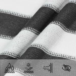 vidaXL Ικανότητα Σκίασης Γκρι και Λευκό 4 / 5 x 4 m HDPE