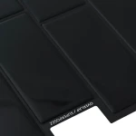 vidaXL Πλακάκι Subway 20 pcs Μαύρο 29 x 21 εκ Πολυουρεθάνη και PET