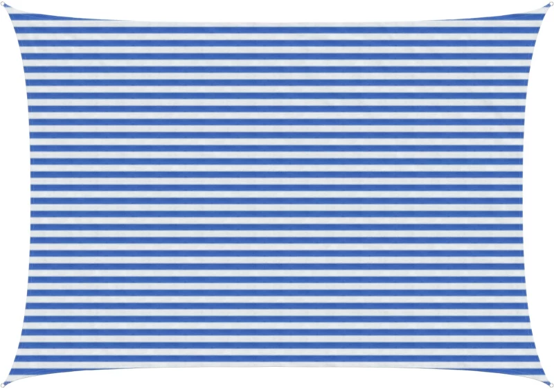 vidaXL Ικανότητα Σκίασης Μπλε και άσπρο 3,5 x 4,5 m HDPE