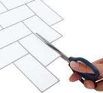 vidaXL Πλακάκι ψαροκόκαλο 50 pcs Λευκό Γκρι 30 x 30 cm