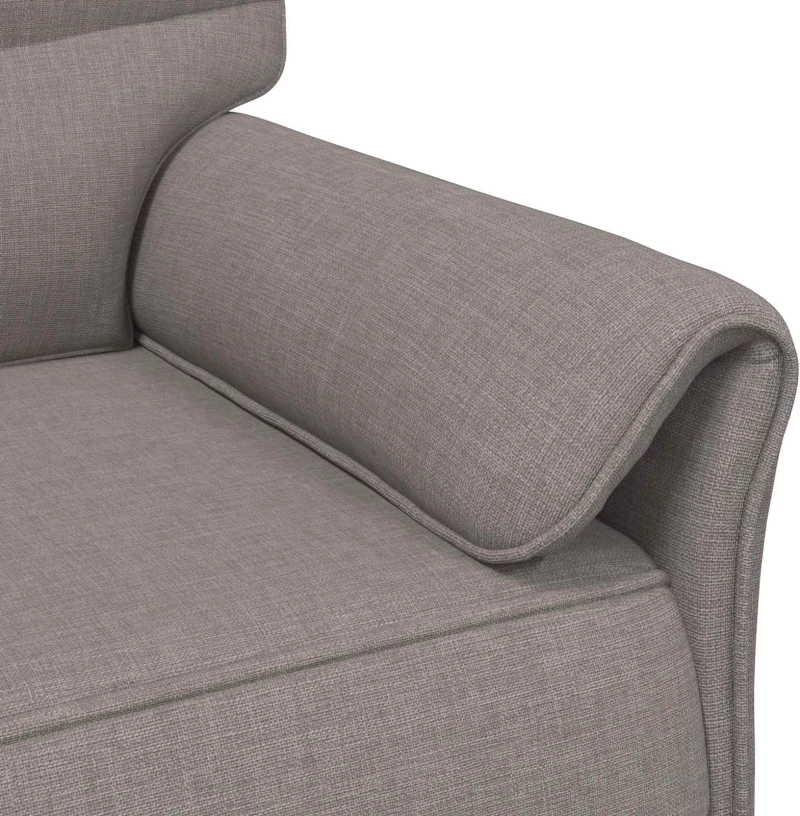vidaXL Καναπές 100% πολυέστερ μεταλλικό πλαίσιο MDF, Κόντρα πλακέ