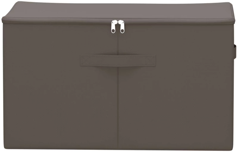 vidaXL Κουτί αποθήκευσης 24 pcs Γκρι 55 x 35 x 32 εκ. Ύφασμα