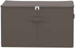 vidaXL Κουτί αποθήκευσης 24 pcs Γκρι 55 x 35 x 32 εκ. Ύφασμα