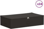 vidaXL Κουτί αποθήκευσης 24 pcs Ανθρακί 70 x 40 x 18 εκ. Ύφασμα