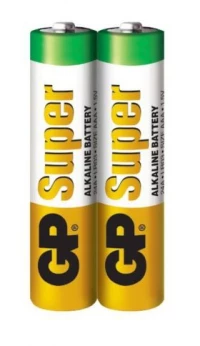 Μπαταρία GP (LR03) AAA Zinc Super (2 μπαταρίες / συρρίκνωση) 1,5 V