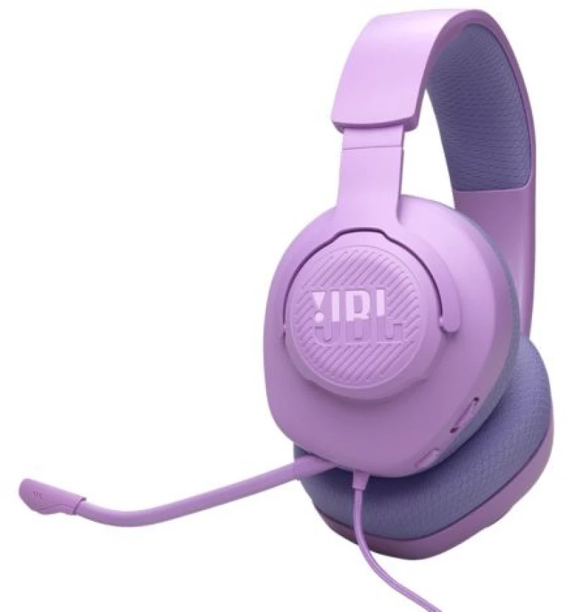 JBL Quantum 100M2 Ενσύρματο ακουστικό gaming ακουστικών με μικρόφωνο, μωβ EU