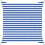 vidaXL Ικανότητα Σκίασης Μπλε και άσπρο 2,5 x 2,5 m HDPE