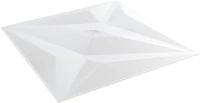 vidaXL Πάνελ τοίχου Αστέρι 12 pcs Λευκό αστέρι 50 x 50 cm Φελιζόλ XPS