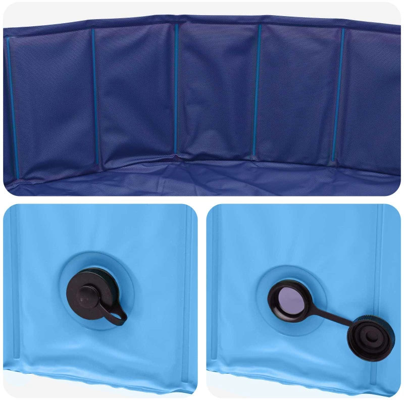 vidaXL Πισίνα Σκύλου Μπλε Ø300 x 38 cm Χοντρό PVC