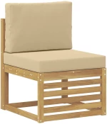 vidaXL Σειρά Καναπέ Εξωτερικού 8 pcs Λευκό και Μπεζ